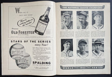Load image into Gallery viewer, 1943 World Series Program St. Louis Cardinal New York Yankees Games 3 + 4+ 5 MLB