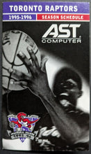 Load image into Gallery viewer, 1995/1996 Toronto Raptors Inaugural Season Pocket Schedules x8 Variations NBA