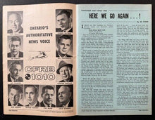 Load image into Gallery viewer, 1964 Stanley Cup Finals Game 1 Program + Ticket Stub Maple Leafs Red Wings Vtg