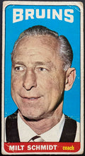 Load image into Gallery viewer, 1964-65 Vintage Boston Bruins Milt Schmidt Topps Tallboy NHL Hockey Card