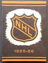 Load image into Gallery viewer, 1965/1966 National Hockey League Media Guide Jim Hendy Who's Who In Hockey Vtg