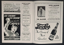 Load image into Gallery viewer, 1941 NHL Stanley Cup Quarterfinal Playoff Boston Garden Vintage Hockey Program