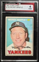 Load image into Gallery viewer, 1967 O-Pee-Chee #150 Mickey Mantle New York Yankees MLB Card Graded 4 VGE KSA