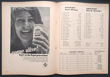 Load image into Gallery viewer, 1966 Detroit Red Wings Vs Chicago Blackhawks NHL Stanley Cup Semi-Final Program
