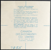 Load image into Gallery viewer, 1959 Home of the World Champion Belleville McFarlands Decal Hockey Vintage OHA