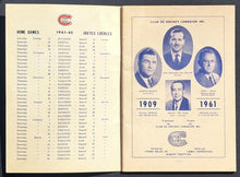 Load image into Gallery viewer, 1961-62 Montreal Canadiens Press Media Guide Yearbook NHL Hockey Vintage