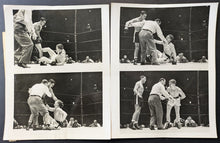 Load image into Gallery viewer, 1951 Type 1 Photos x4 Light Heavyweight Championship Joe Maxim Bob Murphy Vtg