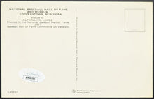 Load image into Gallery viewer, 1977 Al Lopez Baseball Hall Of Fame Plaque Signed Postcard JSA Certified
