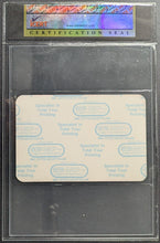 Load image into Gallery viewer, 1988/89 Slayer World Sacrifice Tour Unused Backstage Pass Graded iCert NM-MT 8