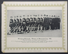 Load image into Gallery viewer, 1935/36 Vintage CCM Skates Promotional Photo Winnipeg Monarchs Memorial Cup