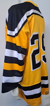 Load image into Gallery viewer, Boston Bruins Big B Yellow Replica NHL Hockey Jersey XXL Custom Crafted #29