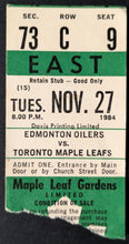 Load image into Gallery viewer, 1984 Maple Leaf Gardens Wayne Gretzky Hat Trick Ticket Stub NHL National Hockey