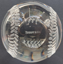 Load image into Gallery viewer, 1997 World Series Gala Gift Tiffany & Co. Crystal Baseball in Original Box MLB