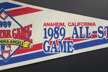 Load image into Gallery viewer, 1989 MLB AllStar Game Pennant From Anaheim Stadium Home Of The California Angels