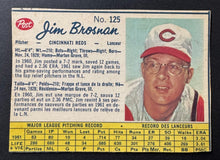 Load image into Gallery viewer, 1962 Post Canadian Cereal Jim Brosnan Cincinnati Reds Baseball Card MLB