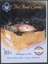 Load image into Gallery viewer, 1999 Toronto Maple Leaf Gardens Final Game Full Ticket + Program NHL Leafs