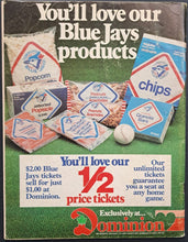 Load image into Gallery viewer, 1982 Toronto Blue Jays v Montreal Expos Pearson Cup Baseball MLB Program Signed