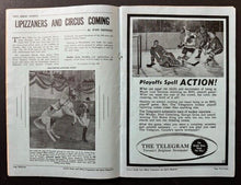 Load image into Gallery viewer, 1964 Stanley Cup Finals Game 1 Program + Ticket Stub Maple Leafs Red Wings Vtg