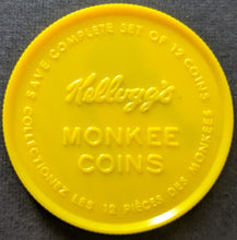 Load image into Gallery viewer, 1967 The Monkees Set of 9 Kellogg's Premium Collectible Plastic Vintage Coins