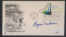 Load image into Gallery viewer, 1977 Byron Nelson Golf USA Signed Autographed Cachet JSA Authenticated