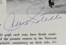 Load image into Gallery viewer, 1970 Jean Ratelle New York Rangers Autographed Media Guide Page Signed NHL HOF