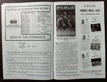 Load image into Gallery viewer, 1964 Stanley Cup Finals Game 1 Program + Ticket Stub Maple Leafs Red Wings Vtg