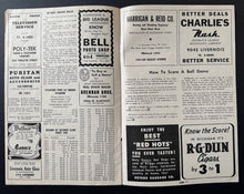 Load image into Gallery viewer, 1951 Briggs Stadium Detroit Tigers vs Boston Red Sox Program Vtg MLB Baseball