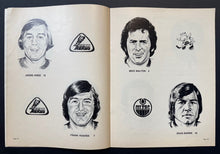 Load image into Gallery viewer, 1975 WHA 3rd Annual All Star Game Program At Edmonton Coliseum World Hockey