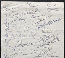 Load image into Gallery viewer, Autographed Signed Sheet NHL Hockey Players JSA Mikita Bower Richard Howe Hull