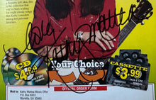 Load image into Gallery viewer, 1996 Kathy Mattea Signed Kellogg’s Low Fat Granola Empty Cereal Box Vintage