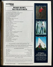 Load image into Gallery viewer, 1982 Rose Bowl Football Program Washington Huskies Iowa Hawkeyes Vintage NCAA