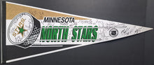 Load image into Gallery viewer, 1991 Vintage Minnesota North Stars NHL Multi-Signed Autographed x16 Team Pennant