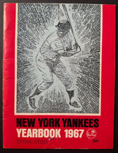 Load image into Gallery viewer, 1967 New York Yankees Revised Yearbook Has 2 Page Feature On Mickey Mantle Vtg
