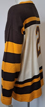Load image into Gallery viewer, 1926/27 Boston Bruins #2 Eddie Shore Hockey Sweater Ebbets Field Flannels XL