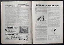 Load image into Gallery viewer, 1939 Wrigley Field NFL Program + Ticket Chicago Bears Vs Green Bay Packers Vtg