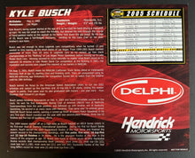 Load image into Gallery viewer, 2005 Kyle Busch Nascar Racing Promo Card Champion Delphi Hendrick Motorsports