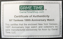 Load image into Gallery viewer, 2003 New York Yankees 100th Anniversary Wristwatch + Tin MLB Baseball Vintage