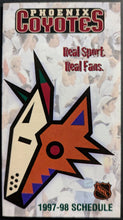 Load image into Gallery viewer, 1997 America West Arena NHL Program Phoenix Coyotes Detroit Red Wings Vintage