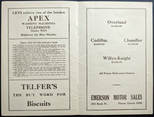 Load image into Gallery viewer, 1920 Stanley Cup Finals Hockey Program Seattle Metropolitans Ottawa Senators LOA