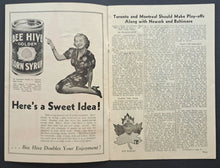 Load image into Gallery viewer, 1938 Toronto Maple Leaf Stadium International Baseball Program Buffalo Bisons