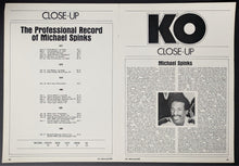 Load image into Gallery viewer, KO Magazine Michael Spinks Pull Out Poster WBC Light Heavyweight Champion VTG