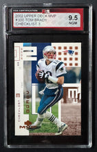 Load image into Gallery viewer, 2002 Upper Deck #300 Tom Brady NFL Football Card KSA 9.5 NGM Patriots