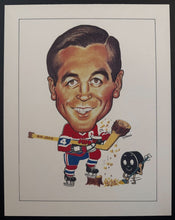 Load image into Gallery viewer, Pelkowski Jean Beliveau Caricature Sporticature Hockey NHL Montreal Canadiens