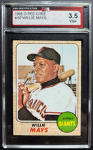 Load image into Gallery viewer, 1968 O-Pee-Chee #50 Willie Mays San Francisco Giants Slabbed+Graded 3.5 VG+ KSA