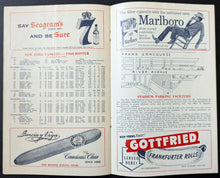 Load image into Gallery viewer, 1960 Yankee Stadium Program Orioles Yankees Mickey Mantle Yogi Berra MLB Vtg