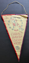 Load image into Gallery viewer, 1965 Canadian Hockey Team Player Pennant World Ice Hockey Championship Canada