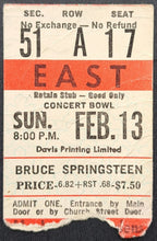 Load image into Gallery viewer, 1977 Bruce Springsteen First Concert in Toronto Maple Leaf Garden Ticket Stub