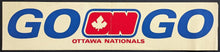 Load image into Gallery viewer, 1972-1973 Ottawa Nationals Oversized Unused Bumper Sticker WHA Hockey Vintage