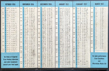 Load image into Gallery viewer, 1956/57 NHL Pocket Schedule ESSO Imperial Oil Maple Leafs Canadiens Hockey VTG