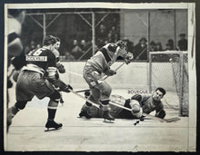 Load image into Gallery viewer, 1938 Type 1 Photo Madison Square Garden Canadiens Bourque Rangers Colville NHL
